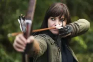 Picture of Lord Of The Rings Legolas Arrow Bamboo Wooden Arrow White Feather for Archery