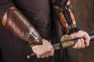 Εικόνα της Aragorn Gondor Bracers Lord of the rings cosplay δερμάτινα bracers vambrace