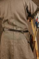 Turkish Hip Quiver Set with Ancient Motifs Swedish Royal Museum Sample Ottoman Horseback Archery Leather Quiver Tirkes Knight Belt Quiver Golden Color