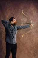 Εικόνα της Recurve Bow Polymer Elven Starter Bow Μεσαιωνικό παραδοσιακό τόξο αλόγων τοξοβολίας