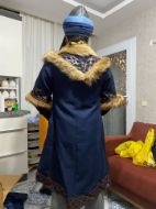 Billede af Kurulus Osman Ghazi rustning blåt kostume osmannisk tyrkisk rustning Kaftan skjorte Bukser Støvlesæt genopstandelse Osman cosplay kostume rustning