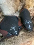 Εικόνα της Aragorn Gondor Bracers Black Lord of the rings cosplay δερμάτινα bracers vambrace Halloween κοστούμι