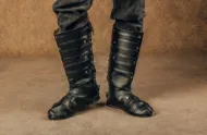 Bild på VIKING Ragnar lothbrok läderboots lamellskor Viking warriors skor