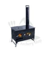 Gambar Camping Wood Stove With Oven Tent Small Hunting Lodge Stove Hot Tent Camping Cooking Black 25' x 14.5' x 18.5'