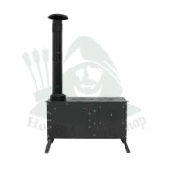 Camping Stove, Tent Wood Stove,hunting lodge Burning stove, cooking plow with Oven cooking partition の画像