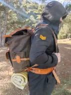 صورة حقيبة ظهر للمشي لمسافات طويلة والتخييم Bushcraft حقيبة ظهر جلدية مقاومة للماء - تصميم 1