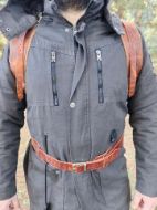 Picture of Hiking Backpack Camping Bushcraft Backpacking Waterproof Leather Backpack - Design 2