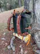 صورة حقيبة ظهر للمشي لمسافات طويلة والتخييم Bushcraft حقيبة ظهر جلدية مقاومة للماء - تصميم 3