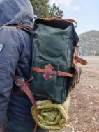 صورة حقيبة ظهر للمشي لمسافات طويلة والتخييم Bushcraft حقيبة ظهر جلدية مقاومة للماء - تصميم 3