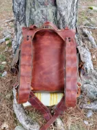 Obrazek Plecak turystyczny Camping Bushcraft Backpacking Wodoodporny skórzany plecak - projekt 1