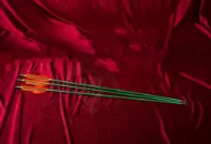 Bild von Herr der Ringe Legolas Pfeil Kiefernholzpfeil für Bogenschießen und Cosplay – oranges Design