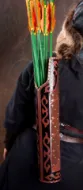 Bild von Herr der Ringe Legolas Pfeil Kiefernholzpfeil für Bogenschießen und Cosplay – oranges Design