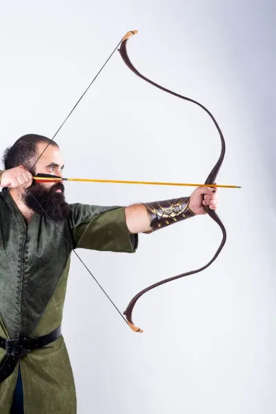 Immagine di Arco Scita Arco Tradizionale da Cavallo Arco Ricurvo Arco da Tiro con l'Arco Montato Arco da Tiro con l'Arco al Bersaglio Arco Corto 20 - 45 libbre Tutto Resina