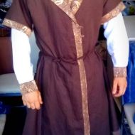 Image de Robe caftan Costume Gokturk Robe médiévale caftan robes en soie et kimonos Ottoman homme Robe caftan chemise