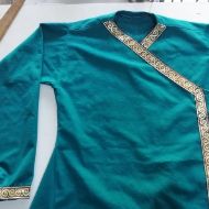 Bild på Kaftan Klänning Kostym Gokturk Medieval Robe Kaftan Silke dräkter och Kimonos Ottoman Man Dress Kaftan Shirt