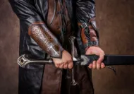 Kép Aragorn Gondor karkötők Gyűrűk ura cosplay bőr karkötők vambrace - 2. verzió