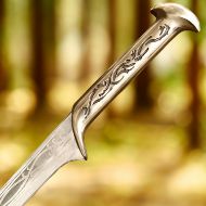 صورة Lord Of The Rings The Hobbit Elven King Sword Of Thranduil Scabbard & Wood Display 26.9inches Cosplay RUNES