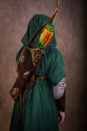 Bild på Sagan om ringen Legolas Lothlorien Back Quiver Läder Quiver Motiv Riddare Medeltid Medeltida Fantasy Archery Cosplay