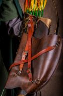 Immagine di Il Signore degli Anelli Legolas Lothlorien Faretra posteriore Faretra in pelle Motivi Cavaliere Medioevo Fantasy medievale Tiro con l'arco Cosplay